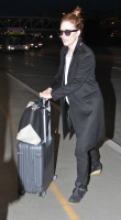Julianne Moore at Los Angeles International Airport 01/26/15