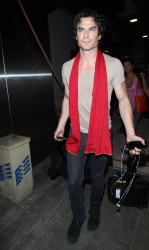 Ian Somerhalder - Spotted at LAX Airport in Los Angeles (July 24, 2014) - 24xHQ 6RuhNR1H
