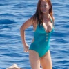 Isla Fisher in her swimsuit - St Tropez 22.08.15