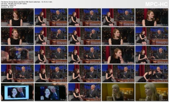 Emma Stone - Late Show With David Letterman - 12-15-14
