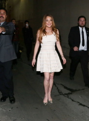 Lindsay Lohan - arriving to 'Jimmy Kimmel Live!' in Hollywood, February 3, 2015 - 39xHQ YgYDoTxA
