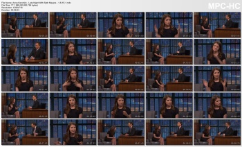 Anna Kendrick - Late Night With Seth Meyers - 1-6-15