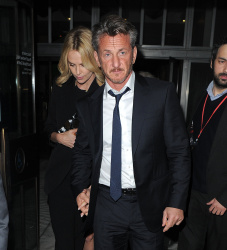 Charlize Theron and Sean Penn - seen leaving Royal Festival Hall. London - February 16, 2015 (153xHQ) TsIRQYub