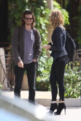 Andrew Garfield and Laura Dern - talk while waiting for their car in Beverly Hills on June 1, 2015 - 18xHQ VrPrkrZn